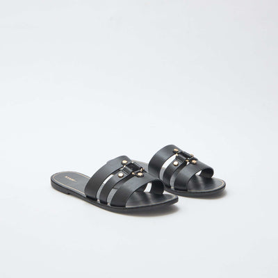 Flat Mules BLACK
