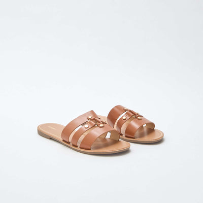 Flat Mules BROWN