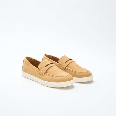 Faux Suede Moccasins BROWN