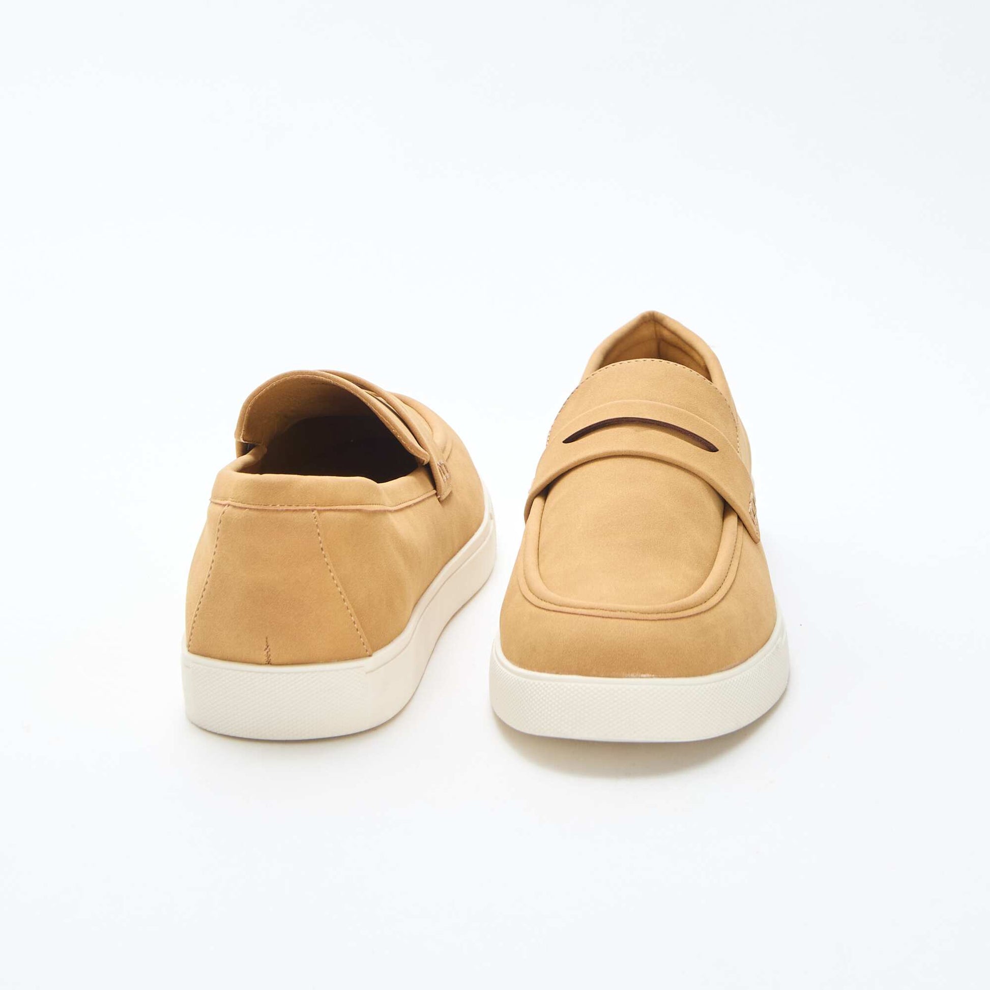 Faux Suede Moccasins BROWN