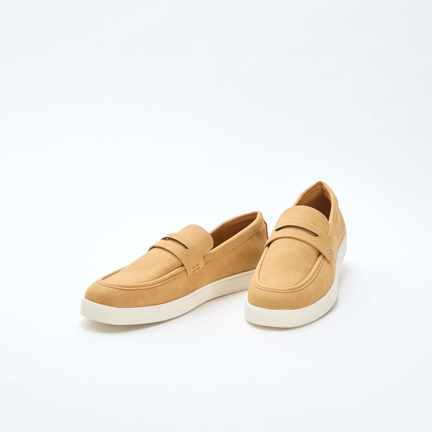 Faux Suede Moccasins BROWN