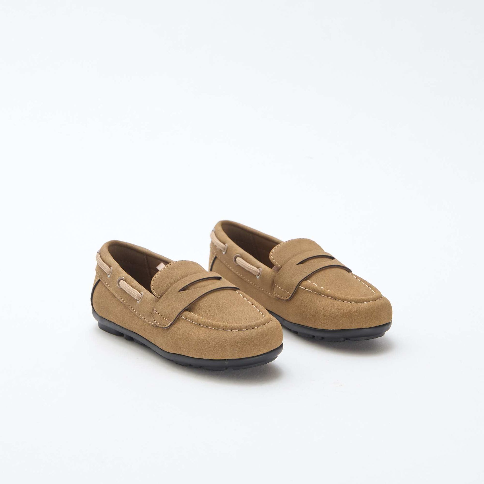 Solid-Color Moccasins BROWN