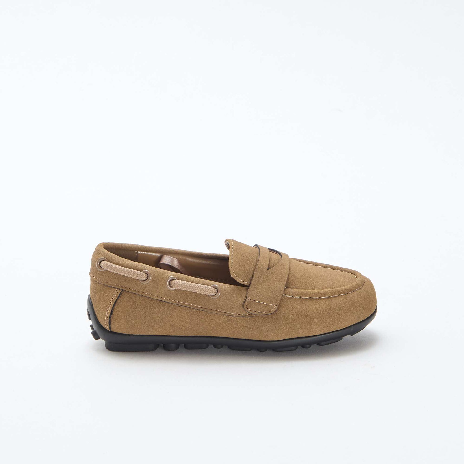 Solid-Color Moccasins BROWN