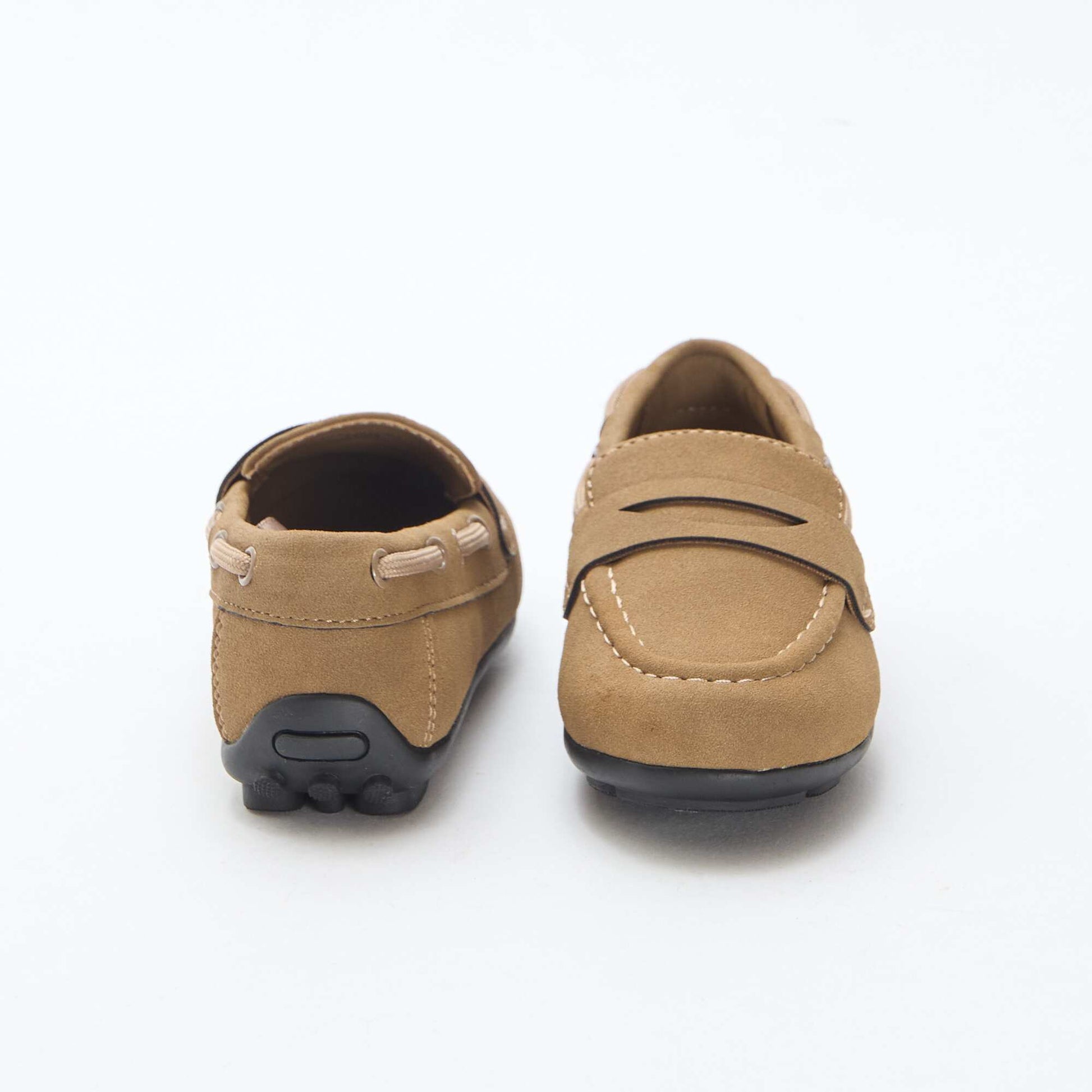 Solid-Color Moccasins BROWN