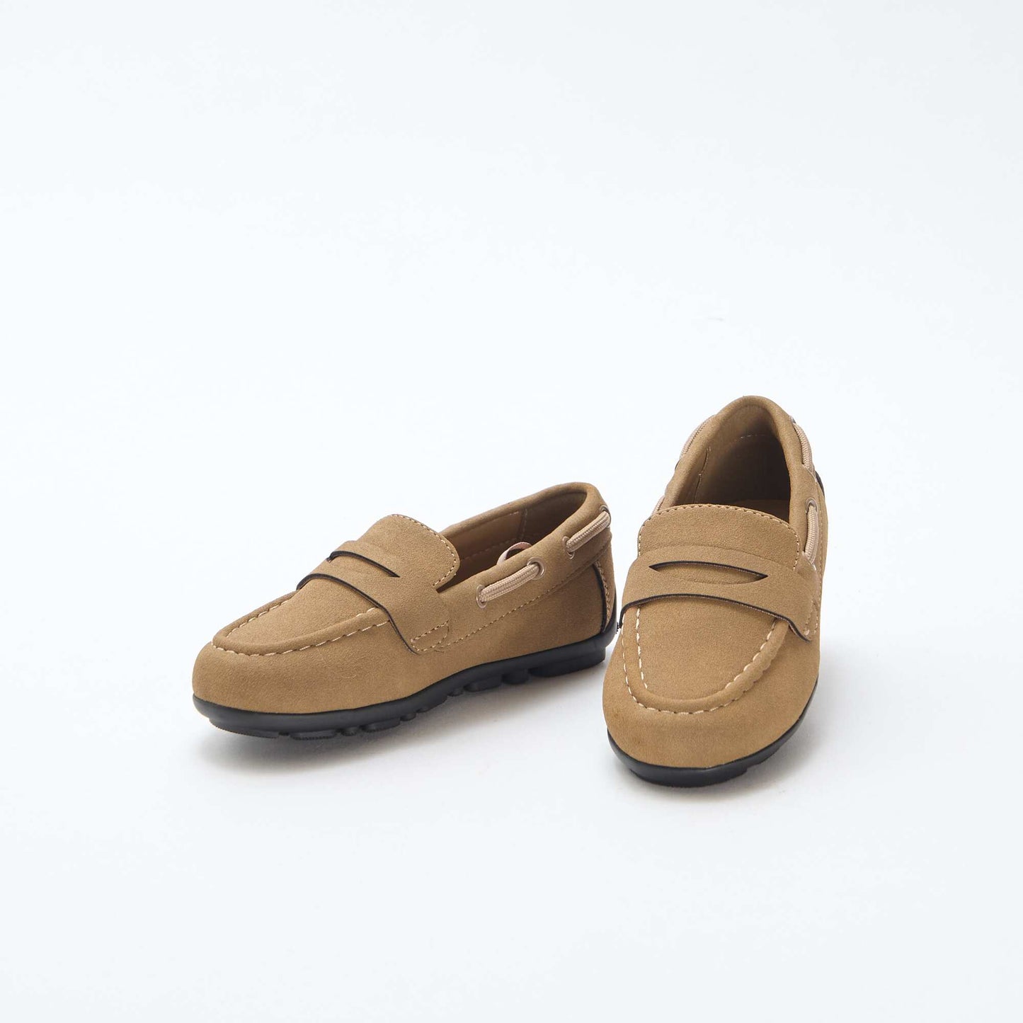 Solid-Color Moccasins BROWN
