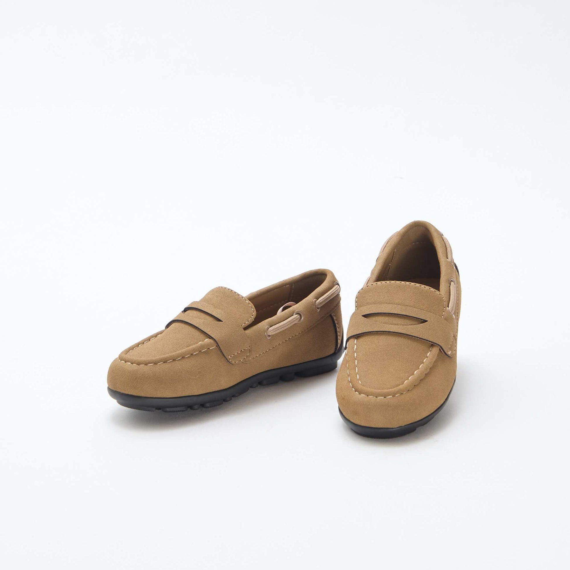Solid-Color Moccasins BROWN