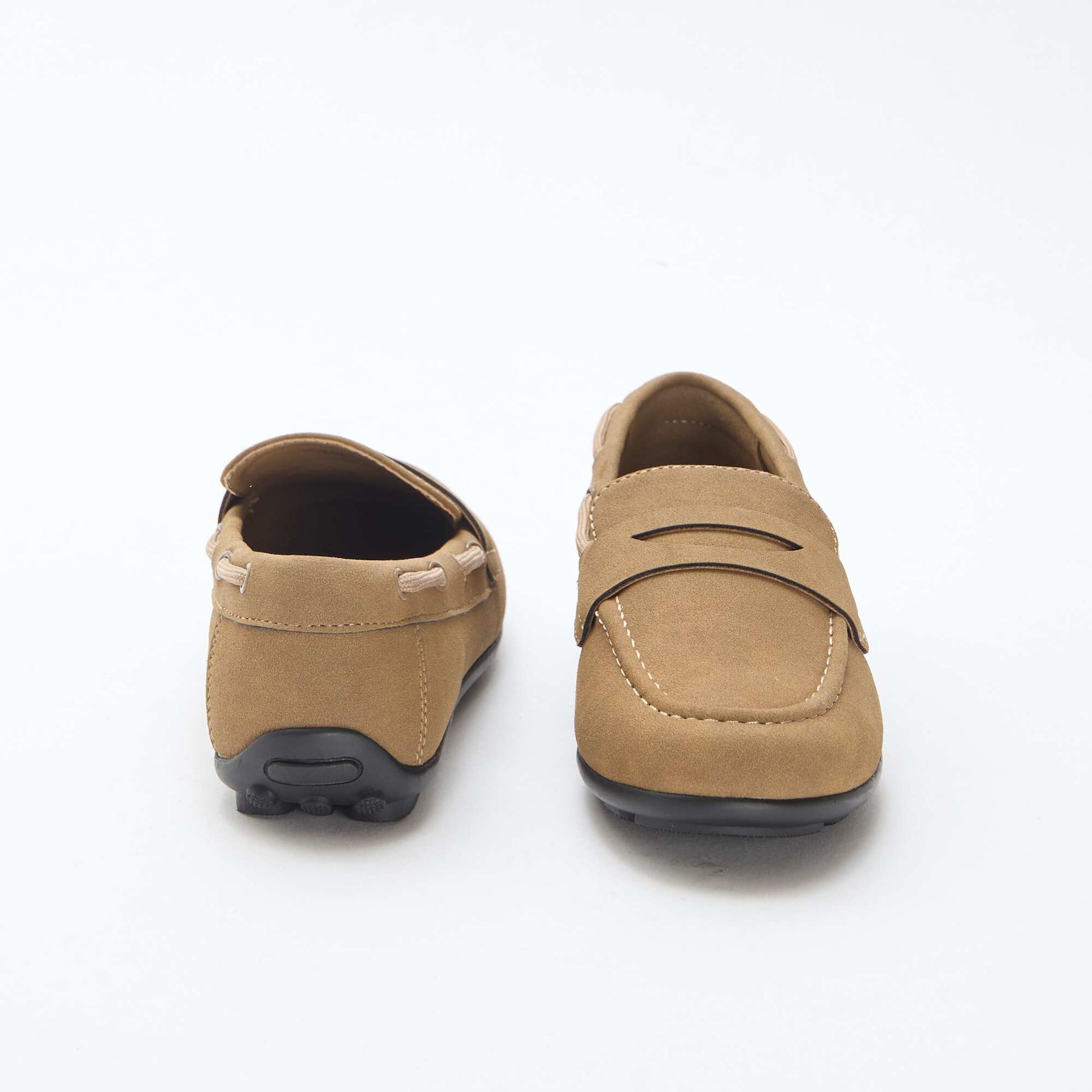 Solid Color Loafers BROWN