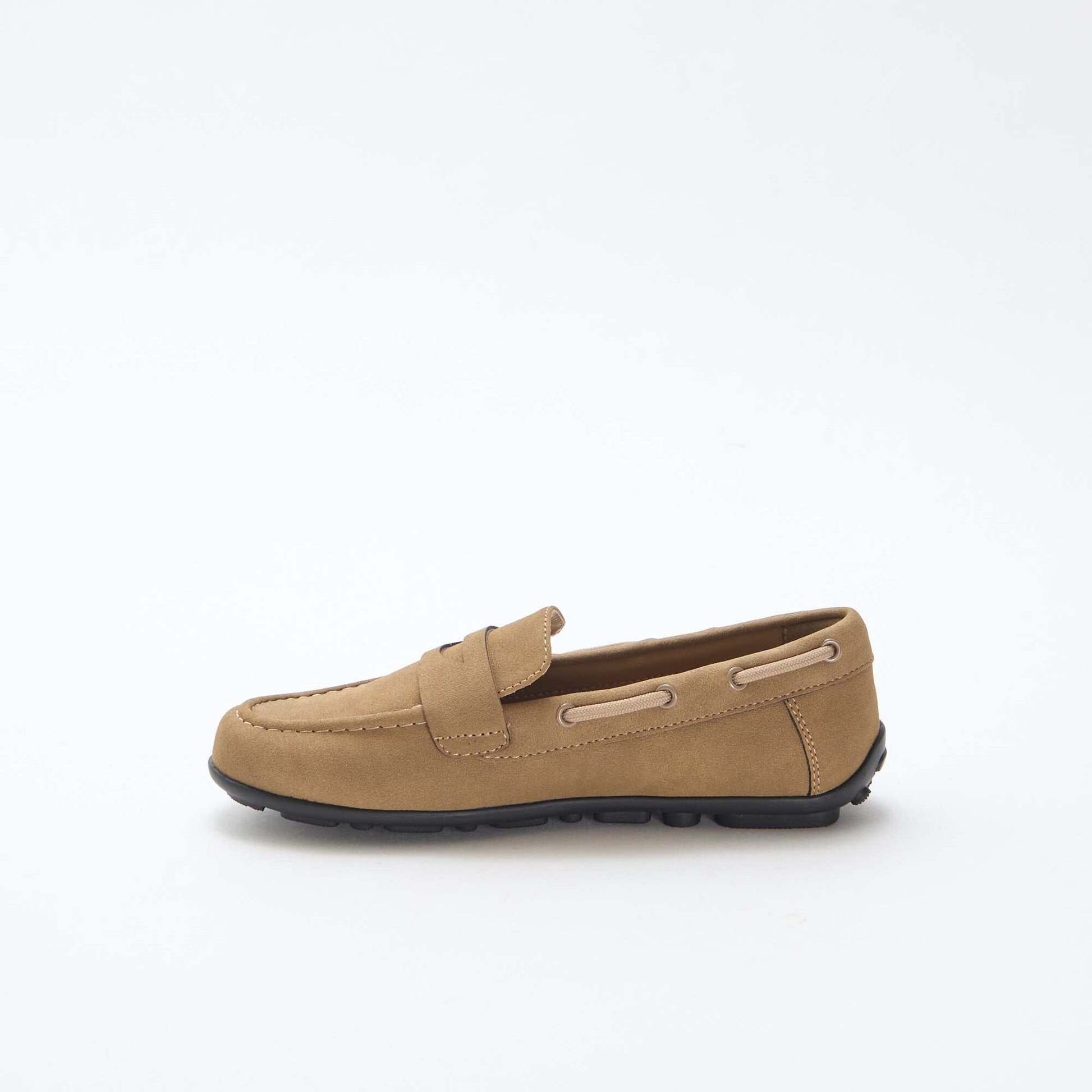 Solid Color Loafers BROWN