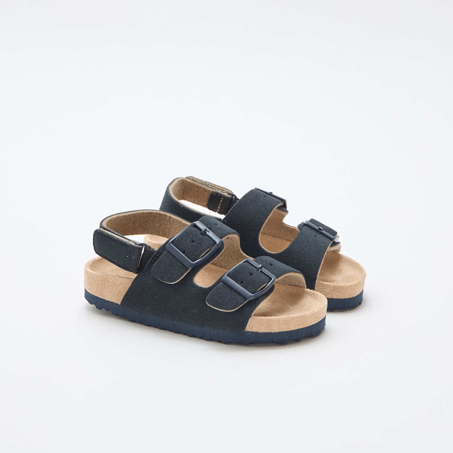 Suedette Flat Sandals BLUE