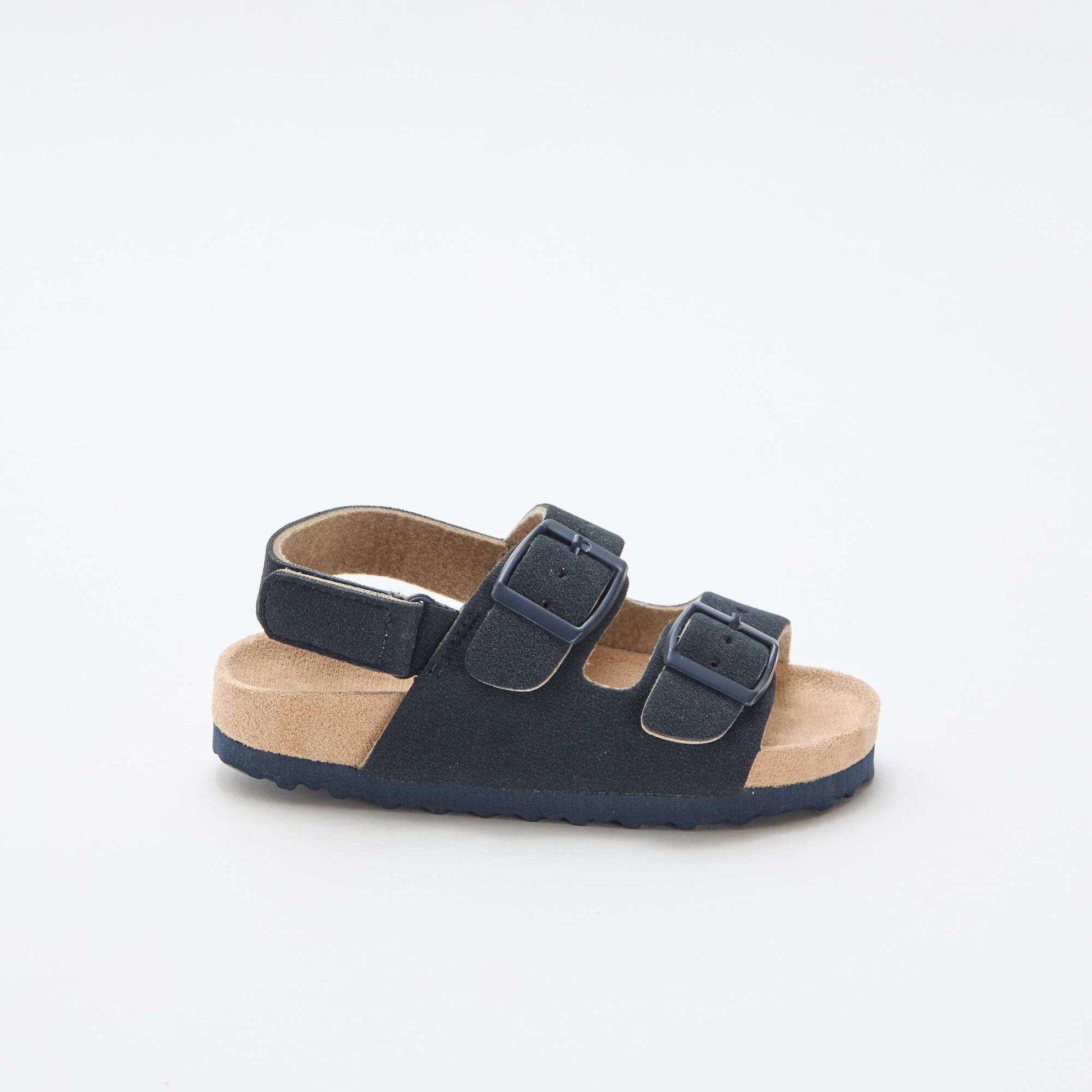Suedette Flat Sandals BLUE