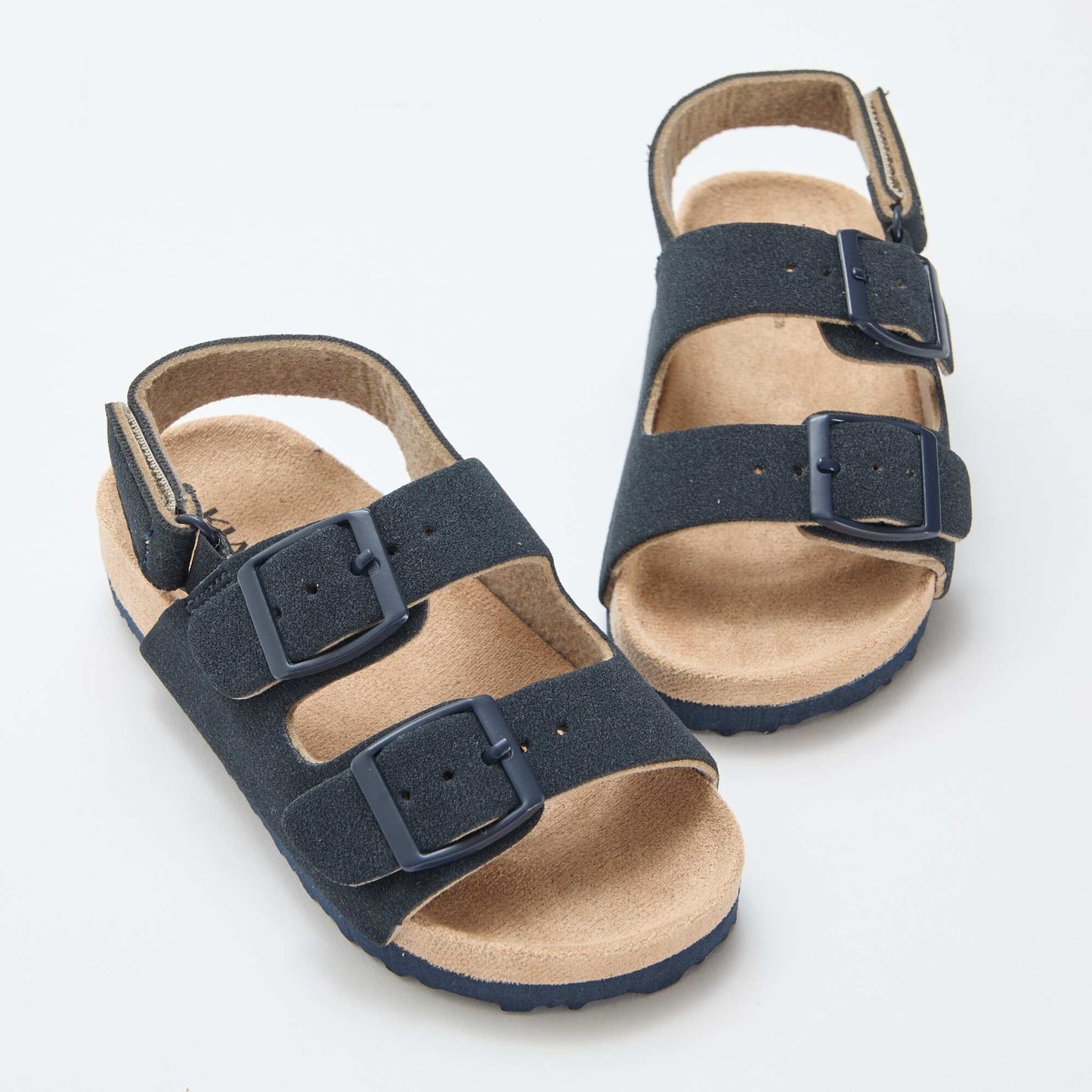 Suedette Flat Sandals BLUE