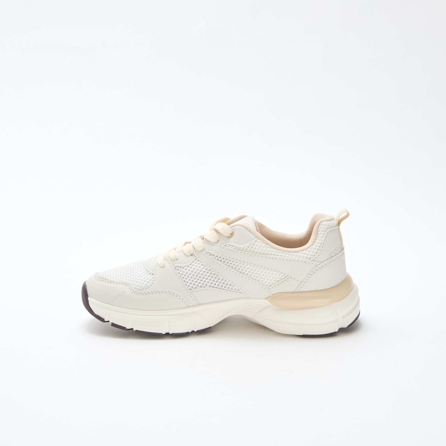 Low-Top Running Style Sneakers BEIGE