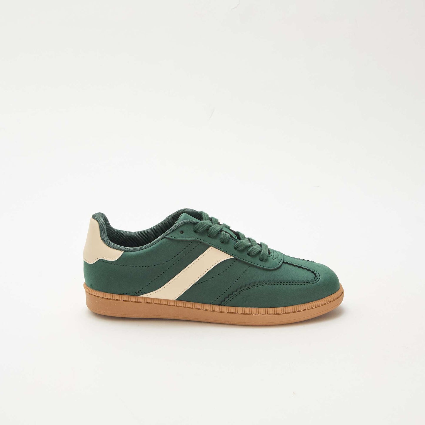 Contrast Panel Low-Top Sneakers GREEN
