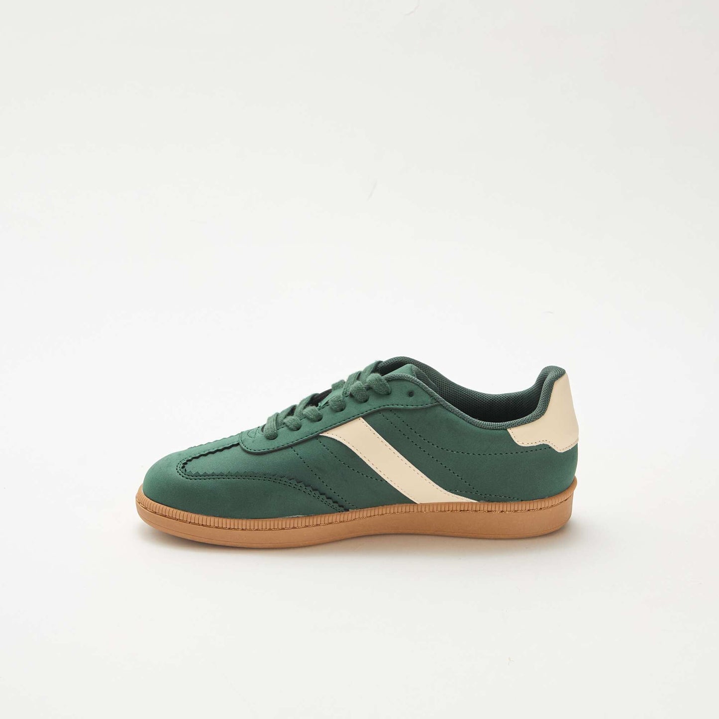 Contrast Panel Low-Top Sneakers GREEN
