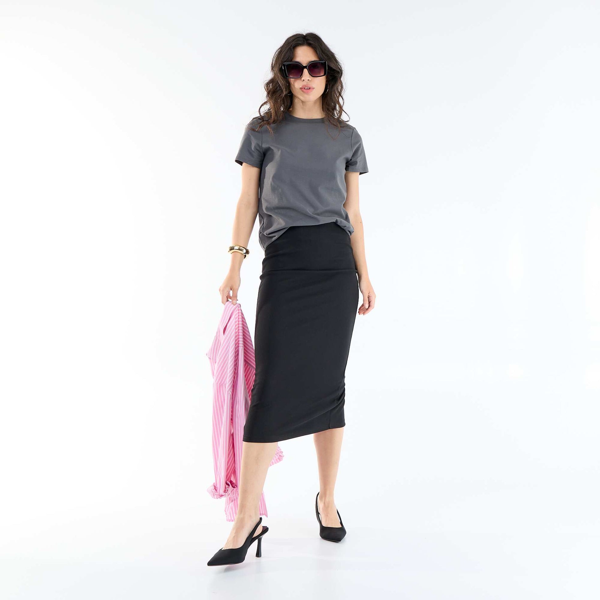 Short-Sleeve Jersey T-Shirt GREY
