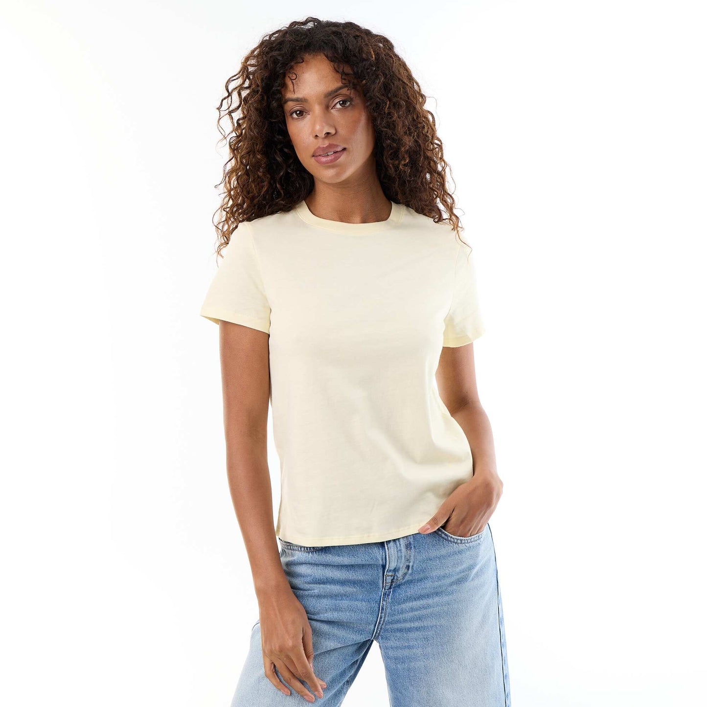 Short-Sleeve Jersey T-Shirt YELLOW