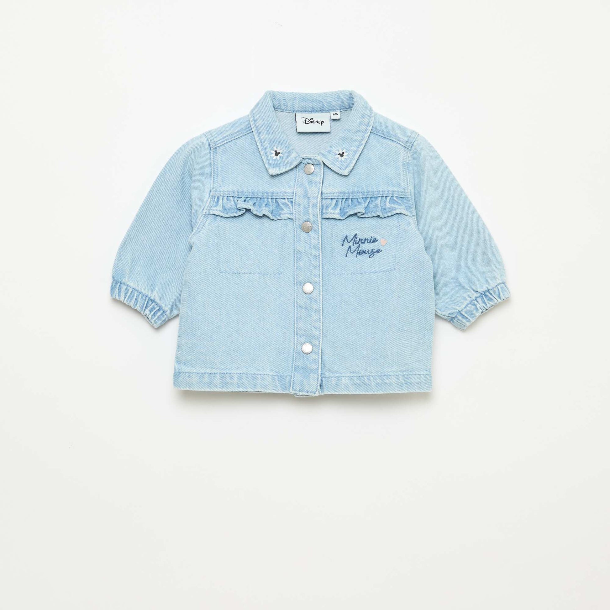 Printed 'Minnie' denim jacket BLUE