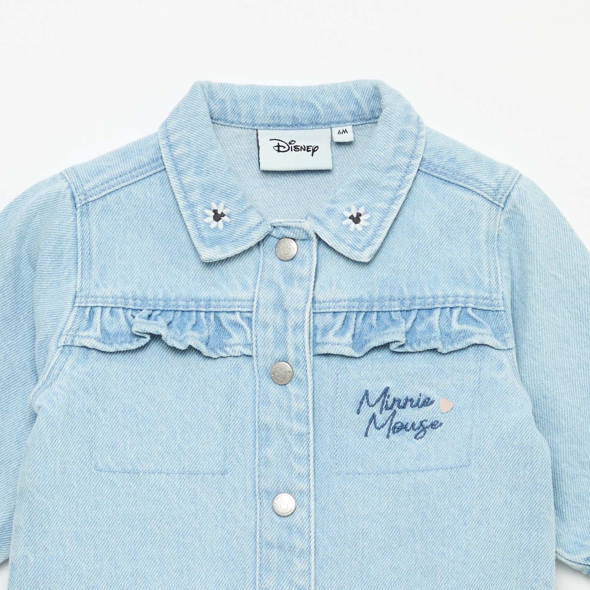 Printed 'Minnie' denim jacket BLUE