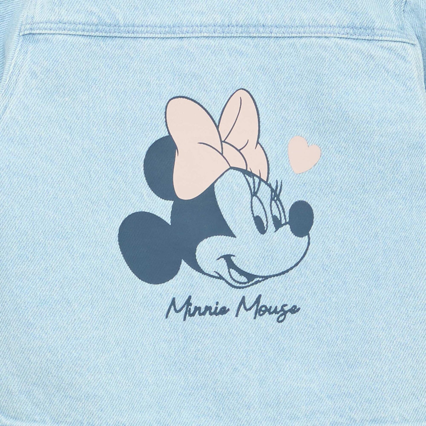 Printed 'Minnie' denim jacket BLUE