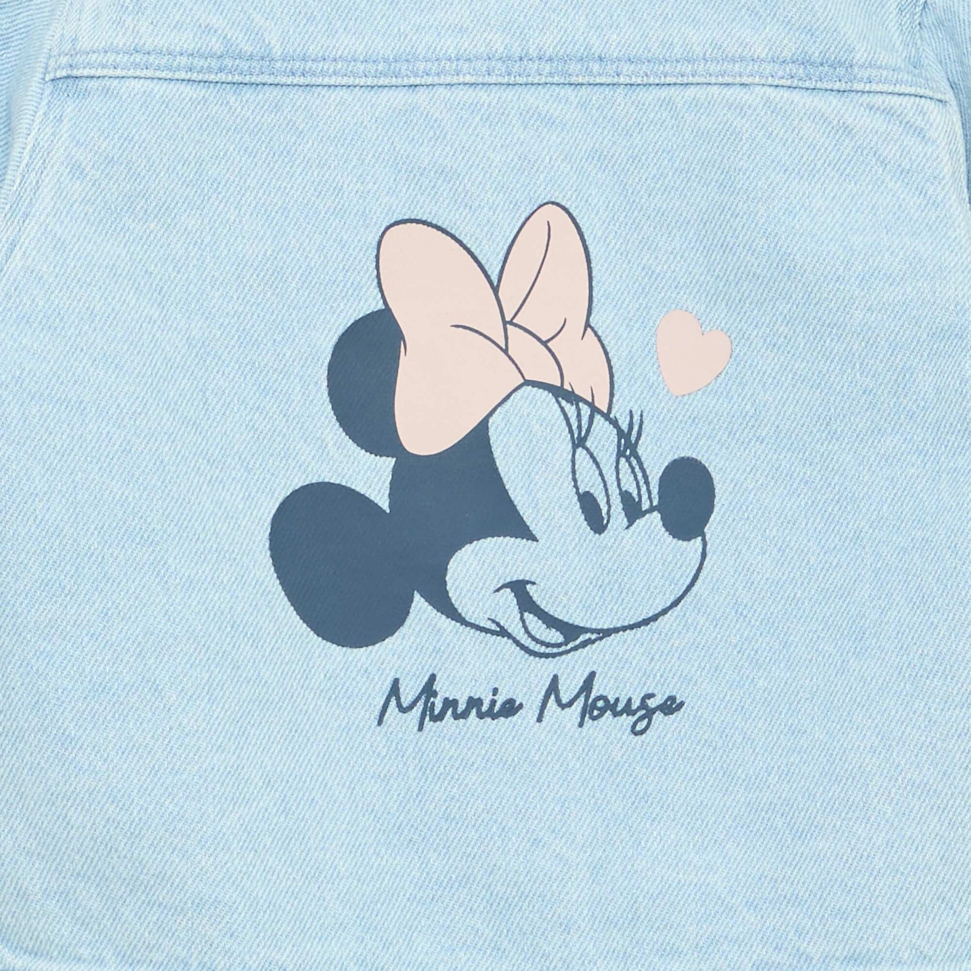 Printed 'Minnie' denim jacket BLUE