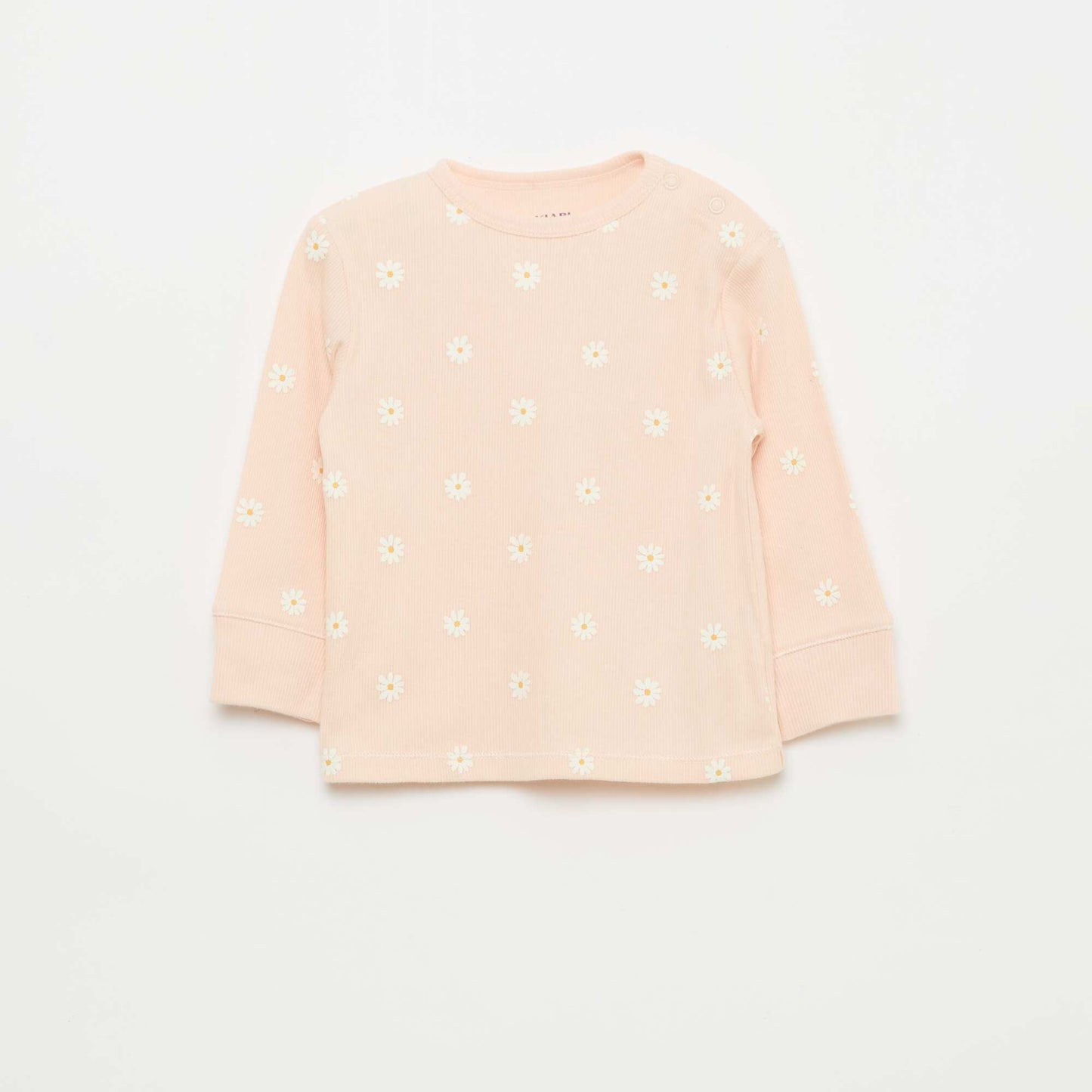 Ribbed Cotton Pajama Set - 2 Pieces PINK