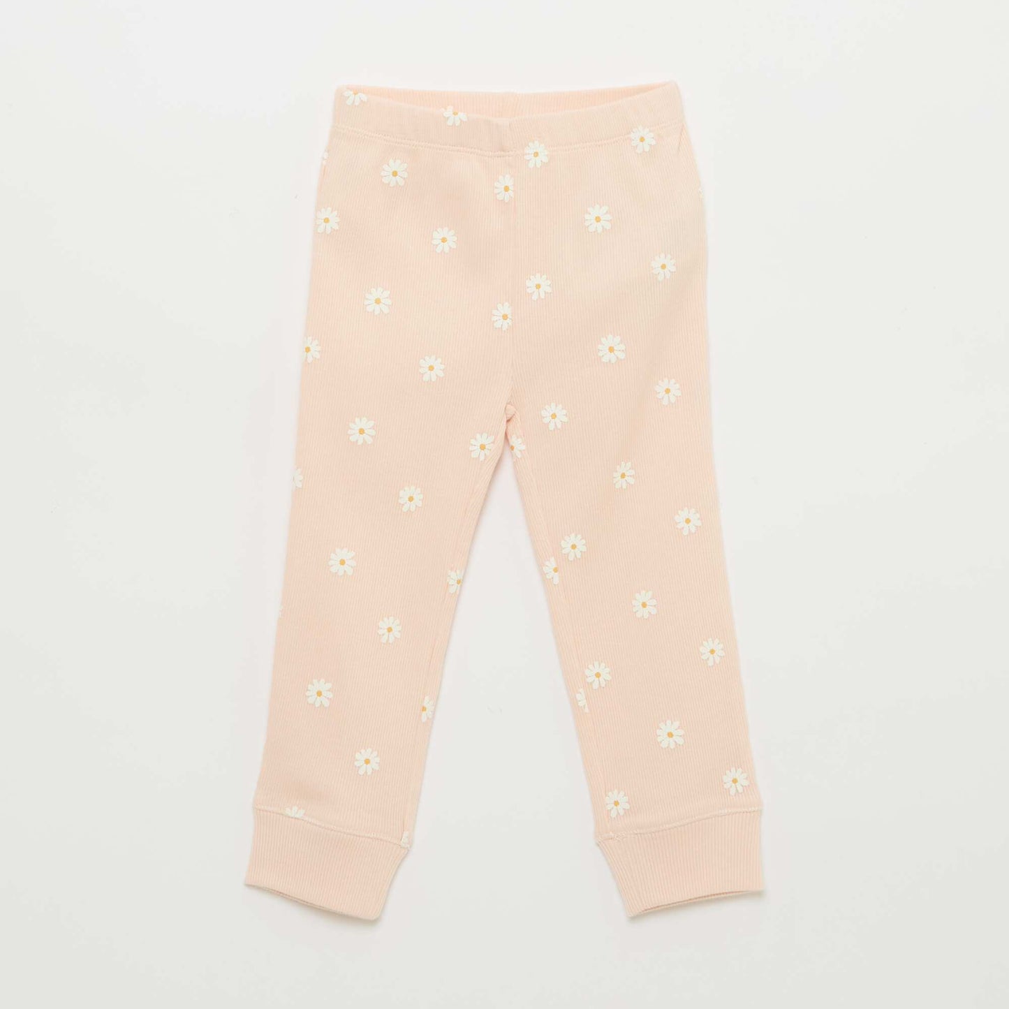 Ribbed Cotton Pajama Set - 2 Pieces PINK