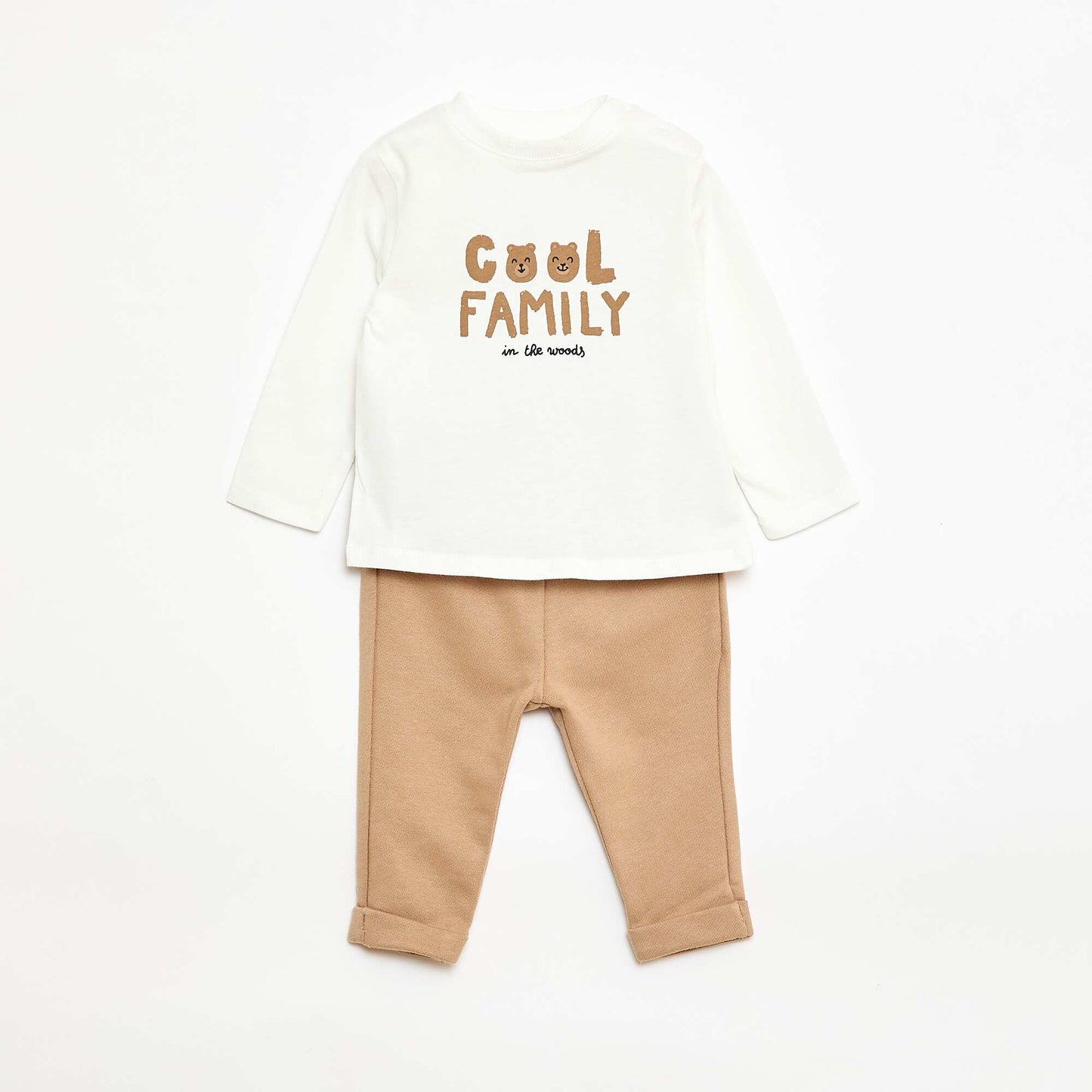 T-shirt + Pants Set - 2 pieces WHITE