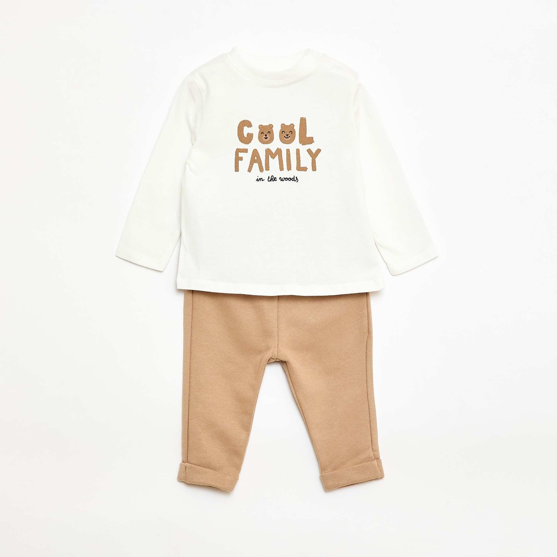 T-shirt + Pants Set - 2 pieces WHITE