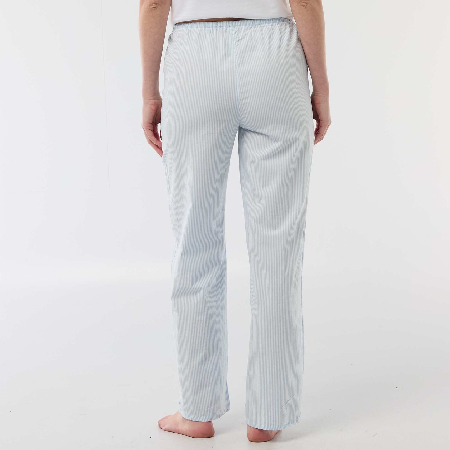 Poplin Pajama Pants BLUE