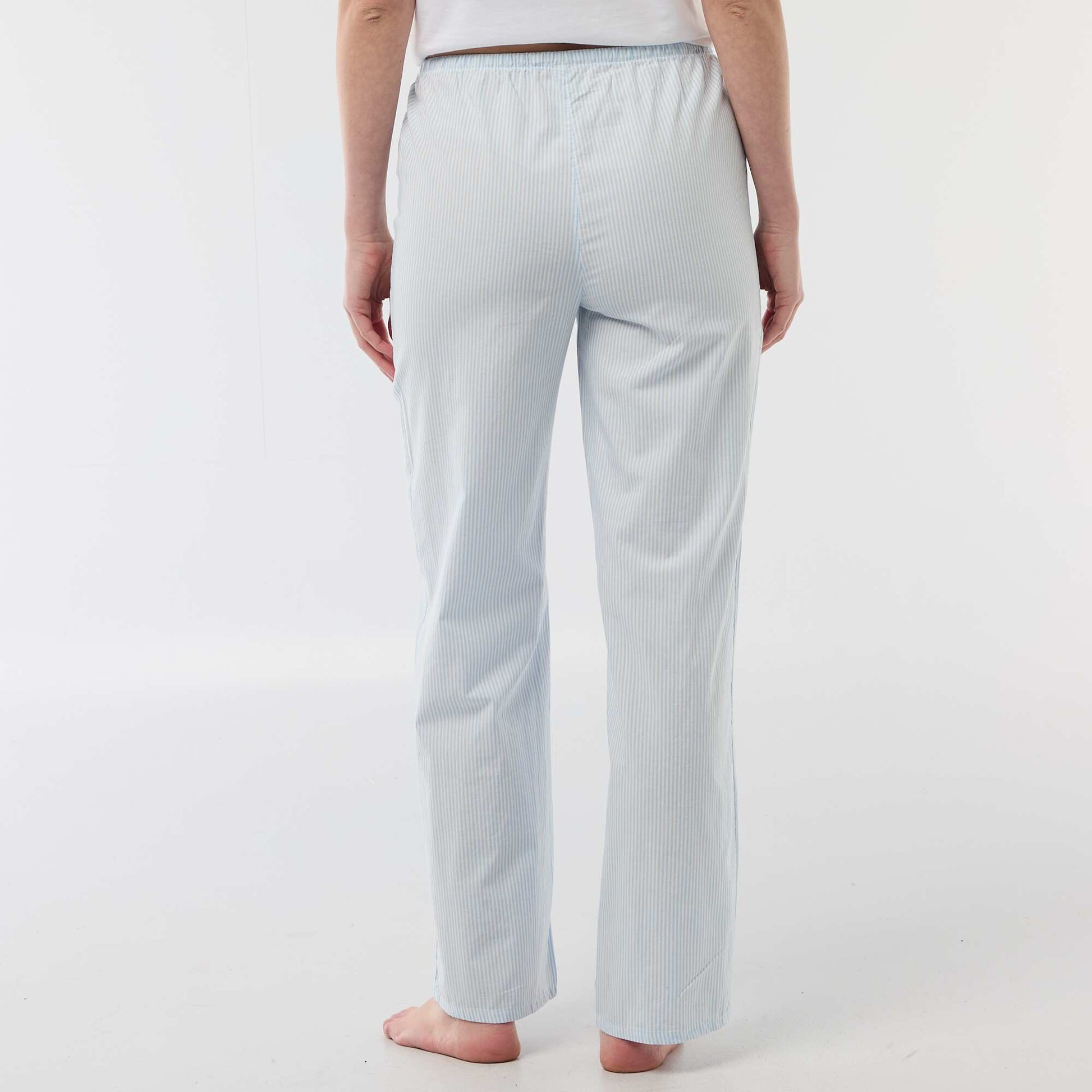 Poplin Pajama Pants BLUE