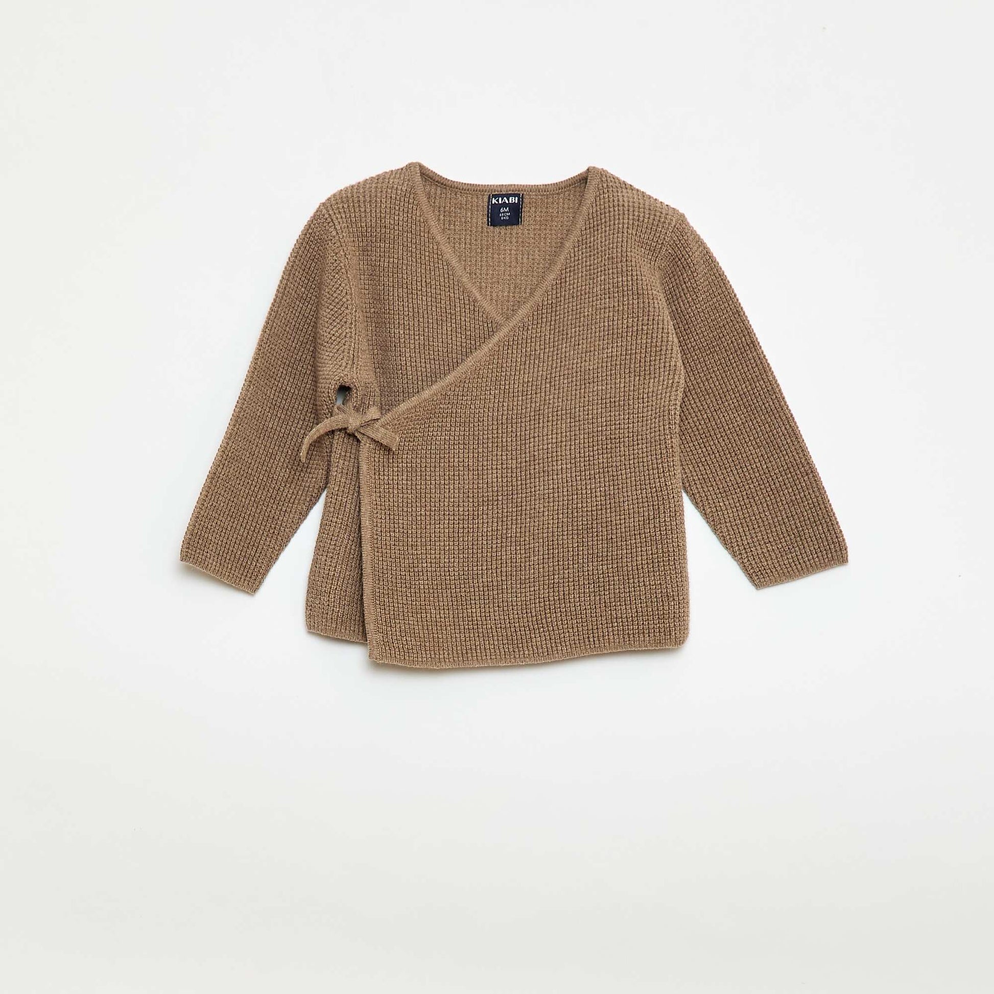Cardigan Wrap and Knit Legging Set - 2 Piece BEIGE
