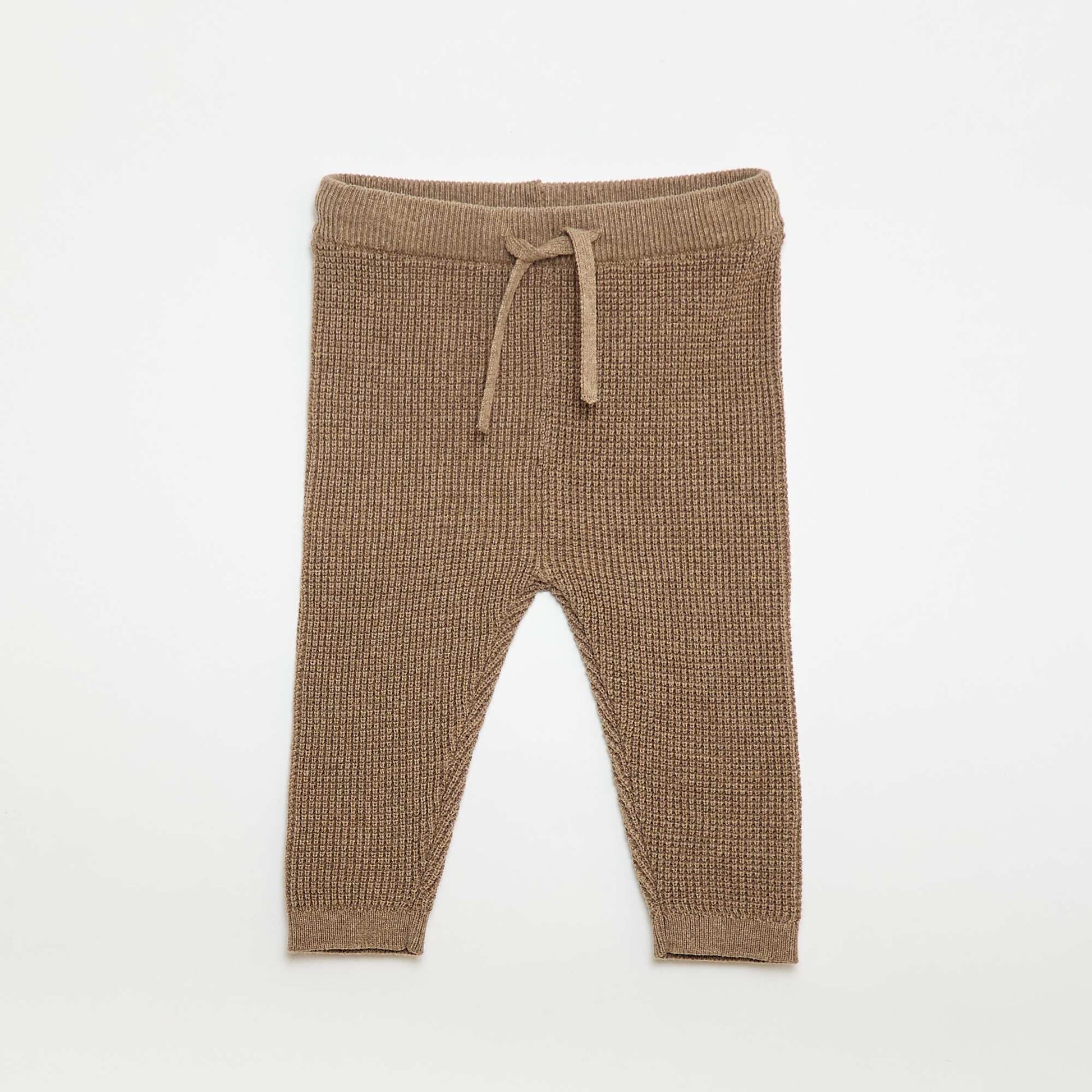 Cardigan Wrap and Knit Legging Set - 2 Piece BEIGE