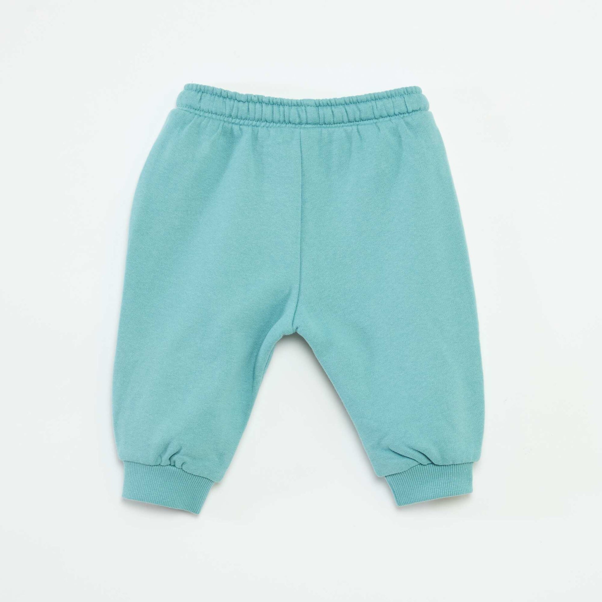 Fleece Joggers with Kangaroo Pocket and Novelty Ears BLUE