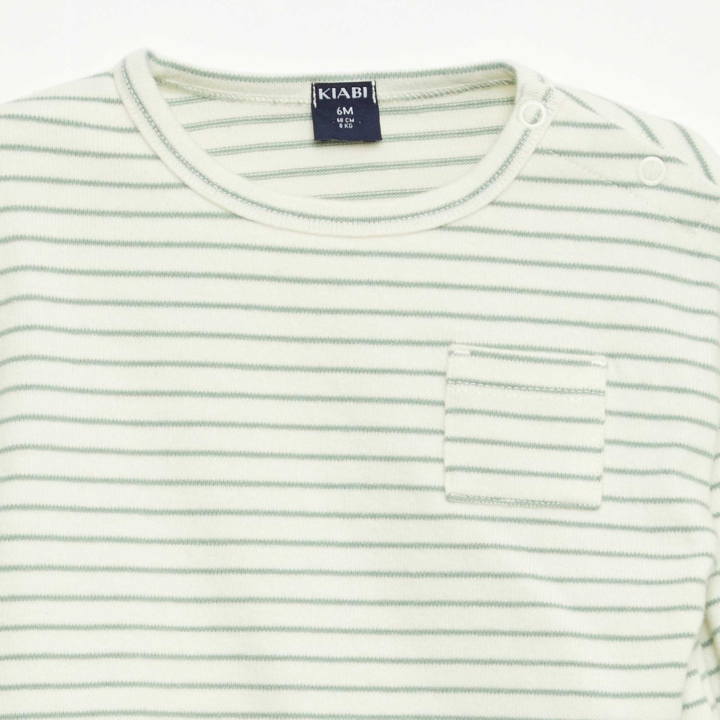 Striped Long-Sleeve T-shirt WHITE