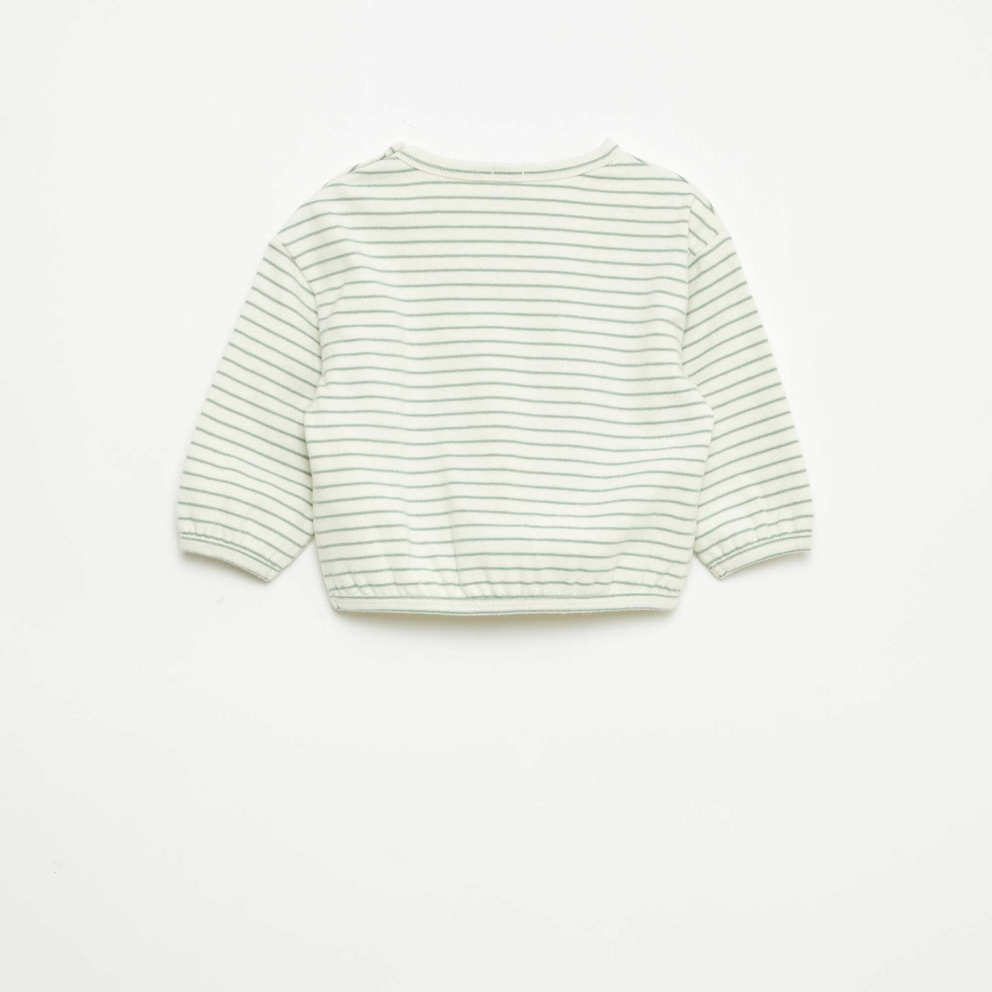 Striped Long-Sleeve T-shirt WHITE