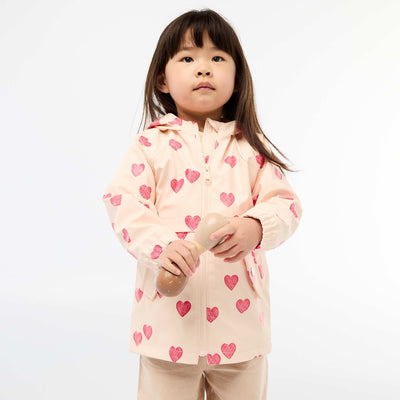 Rubber Hooded Parka PINK