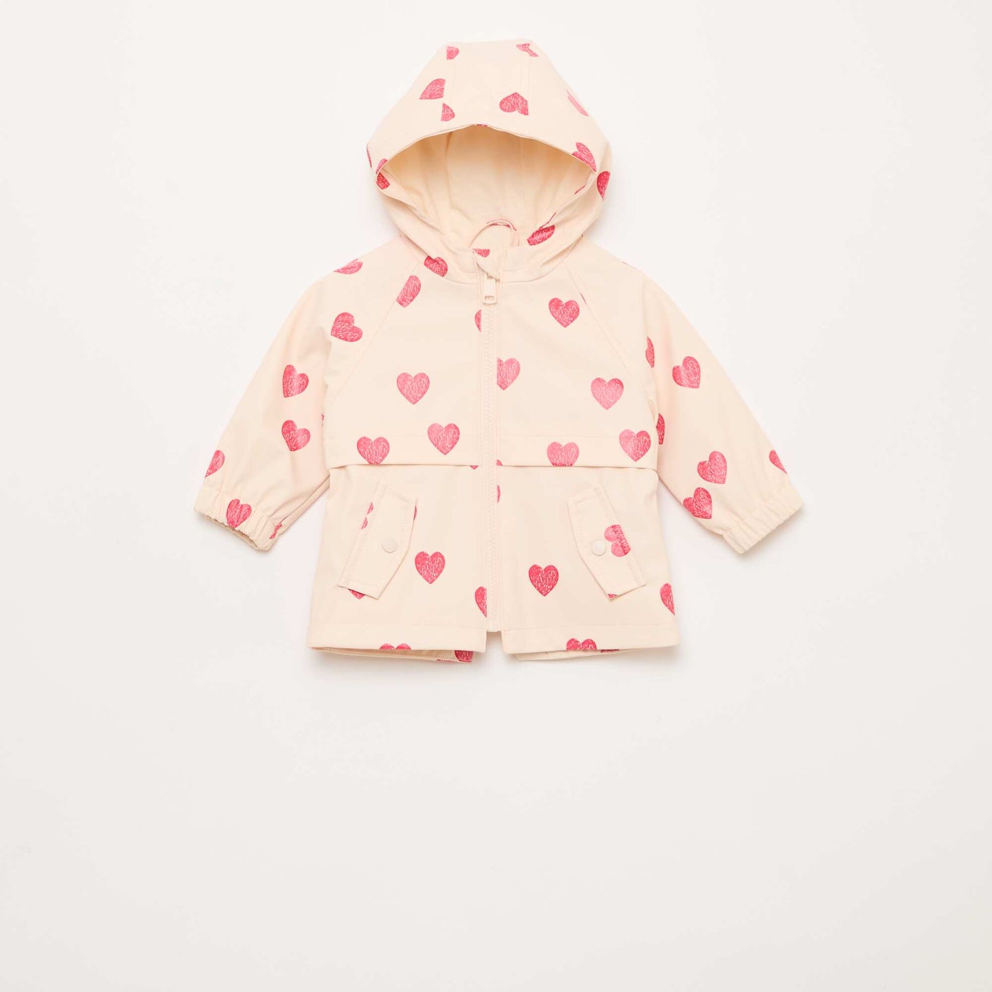 Rubber Hooded Parka PINK