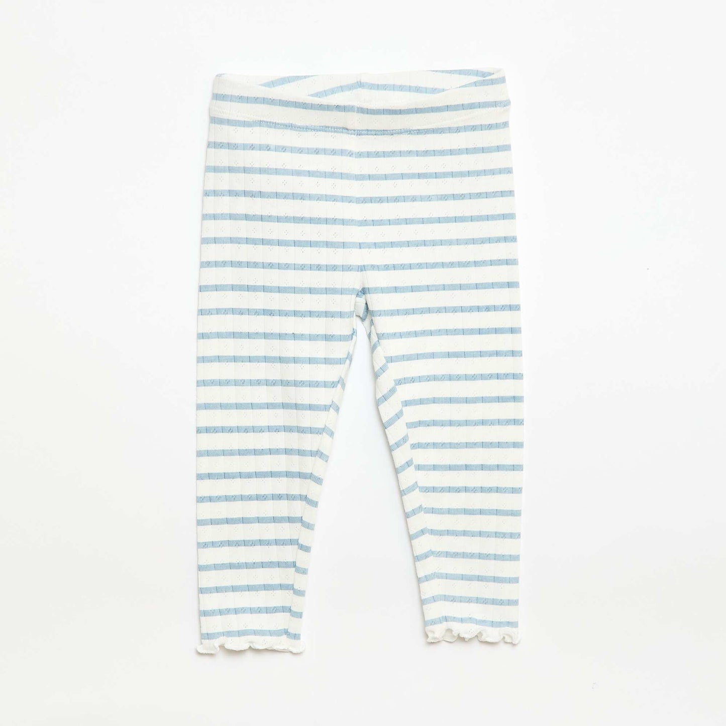 Pointelle Knit Pajama Set - 2 Piece BEIGE