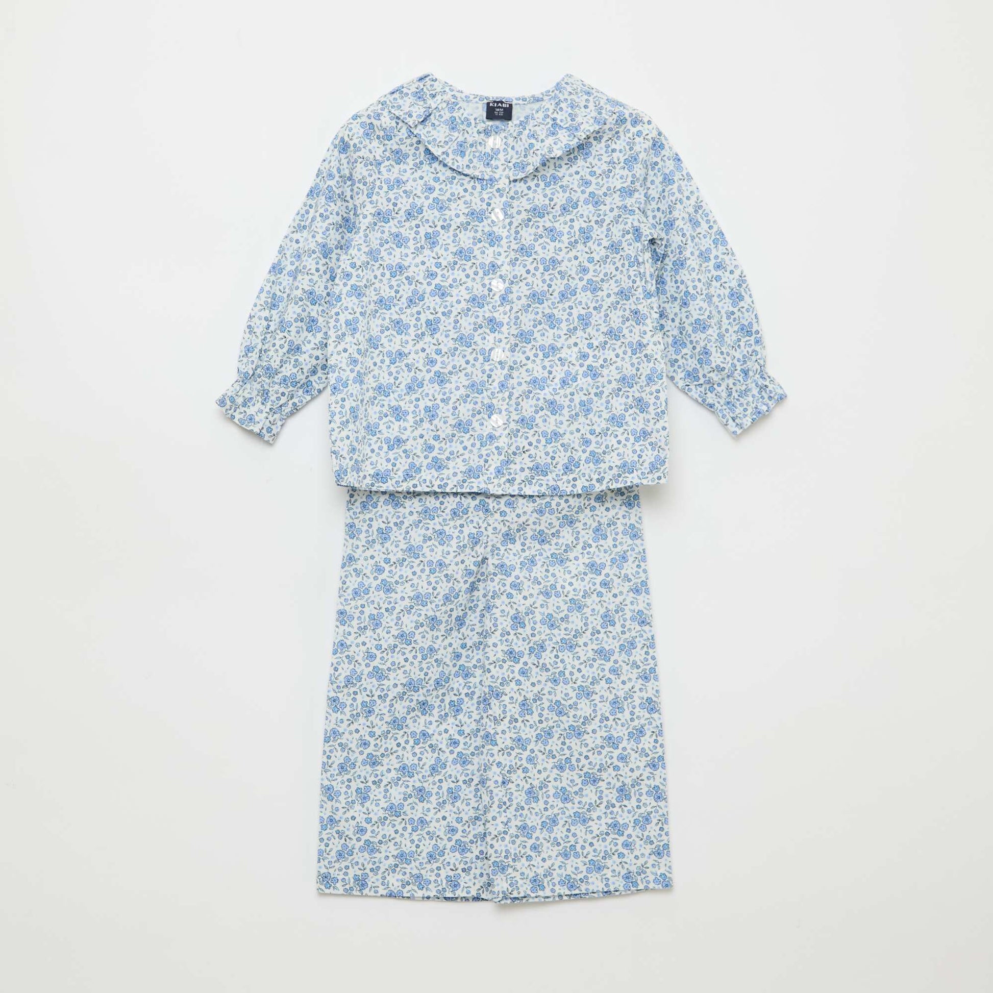 Poplin Pajamas - 2-Piece Set BEIGE