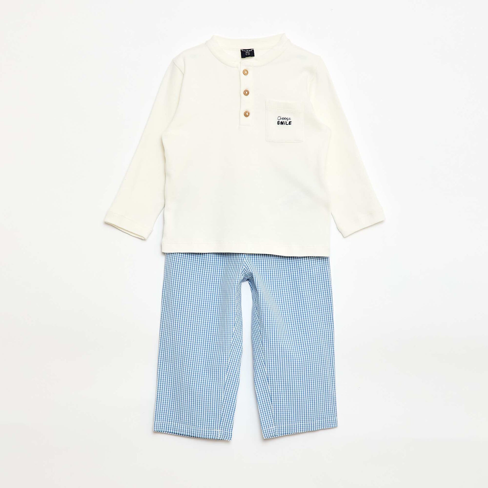 Long Pajama Set - 2 Pieces BLUE