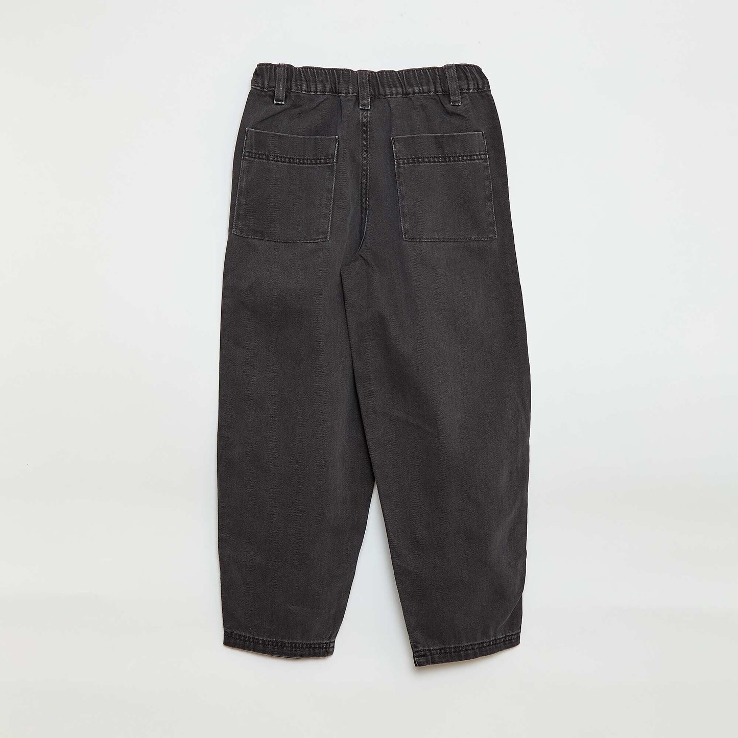 Balloon Leg Denim Jeans BLACK