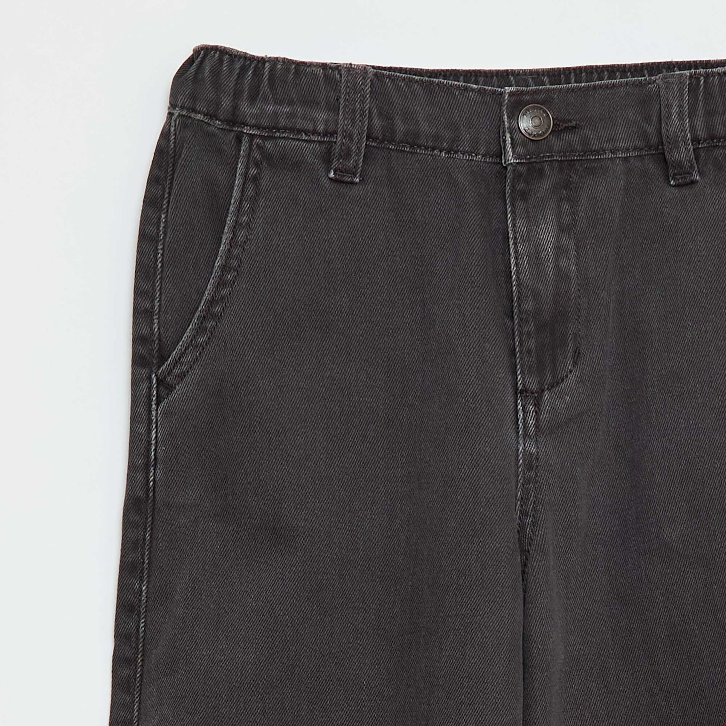 Balloon Leg Denim Jeans BLACK