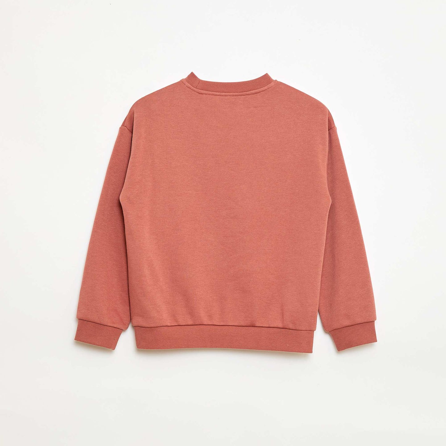 Printed Crew Neck Sweatshirt RED