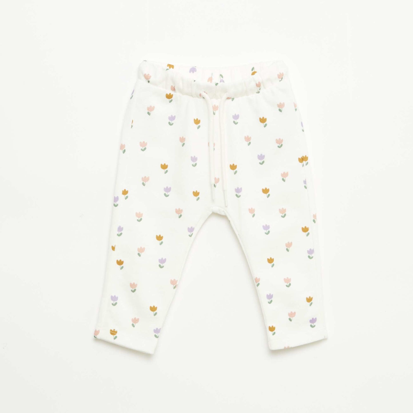Lightweight French Terry Joggers WHITE