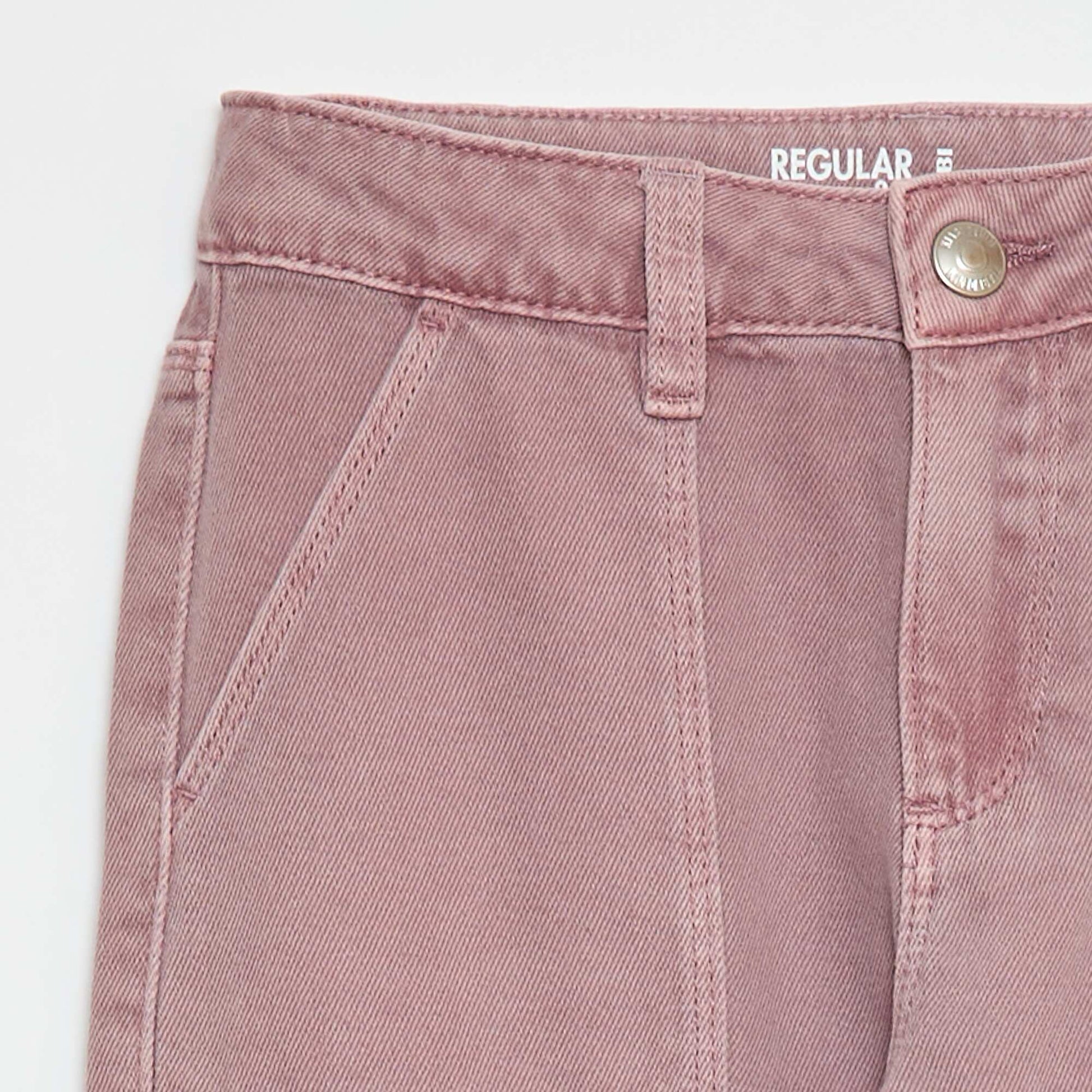 Multi-Pocket Denim Trousers PURPLE
