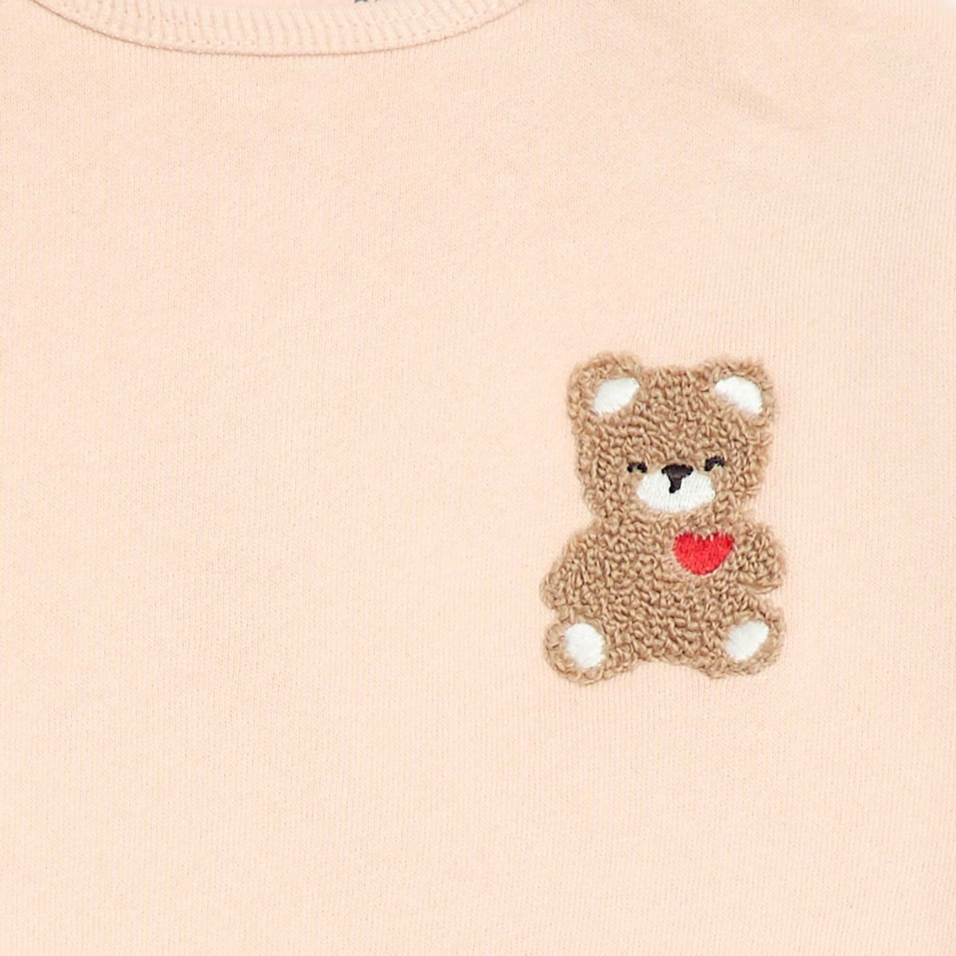 Sweatshirt and patterned joggers set PINK