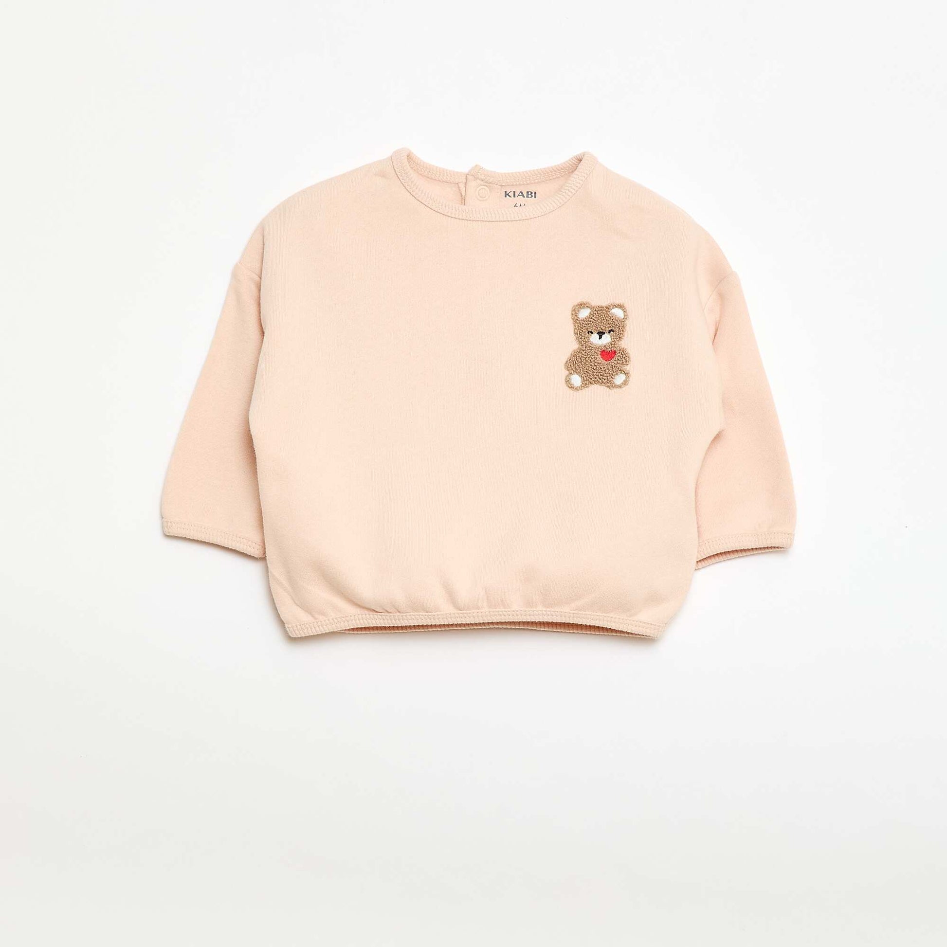 Sweatshirt and patterned joggers set PINK