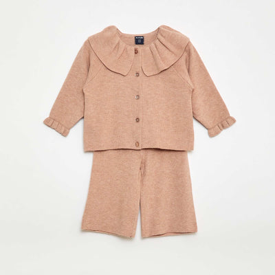 Soft Knit Outfit - 2 Pieces BEIGE