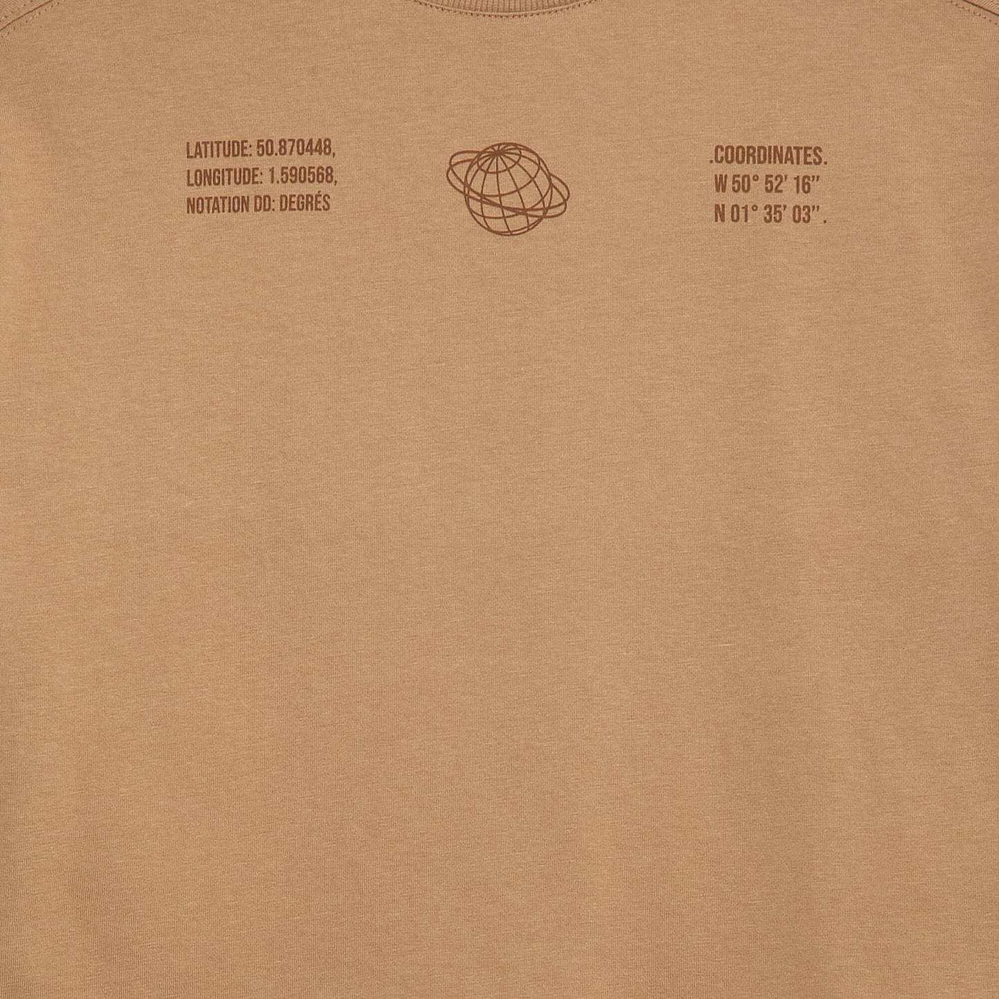 2-in-1 Effect Long-Sleeved T-Shirt BEIGE