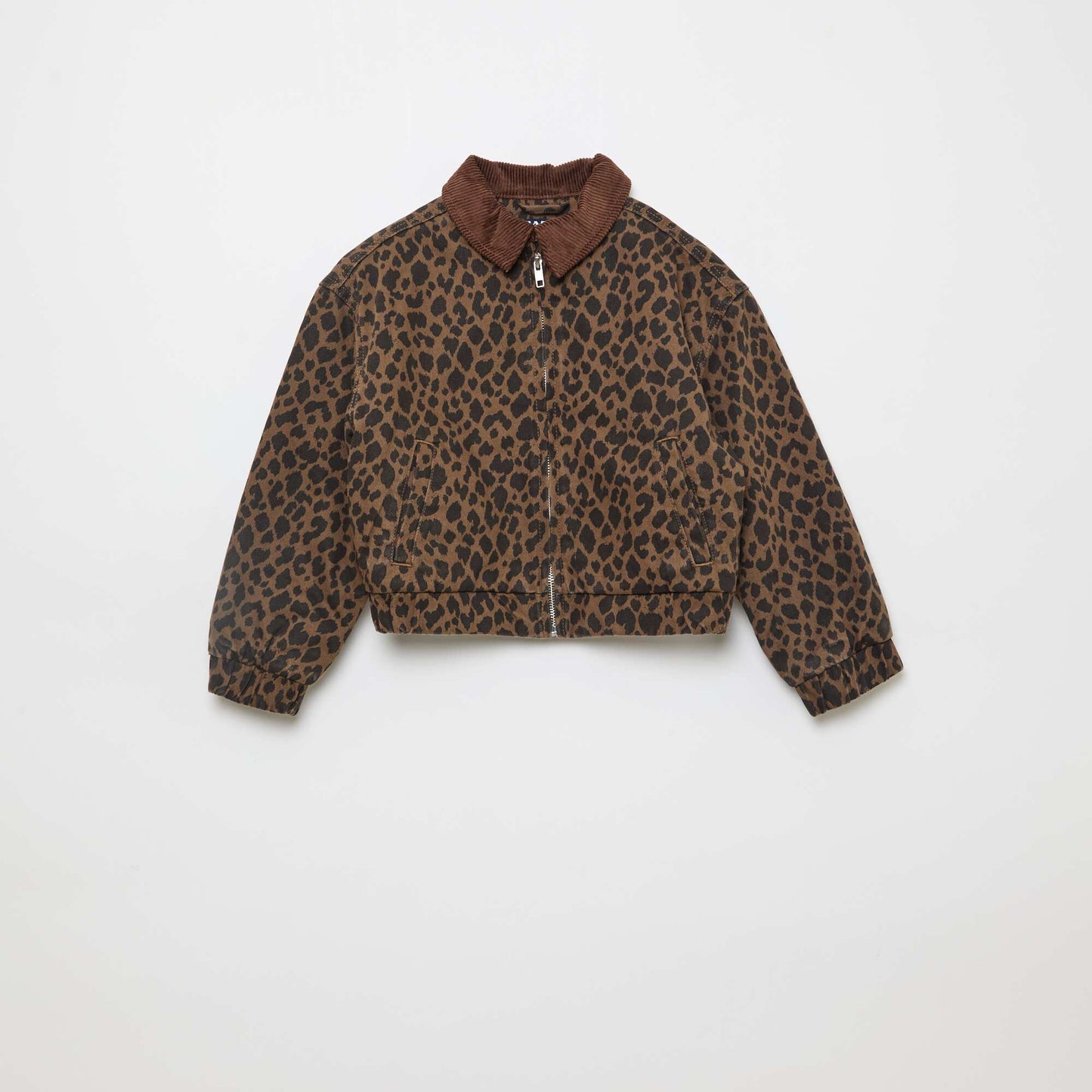 Denim Bomber Jacket BROWN